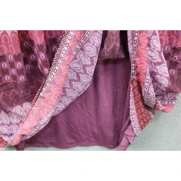 Woman Within Chiffon Dress-Size 34W-Balloon Sleeves-Boho-Lined - Picture 5 of 8